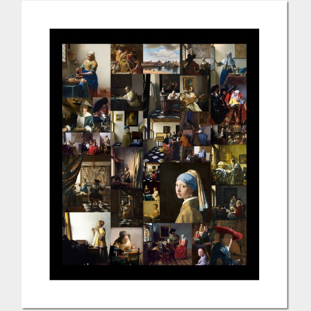 Johannes Vermeer Collage Wall Art by phneep